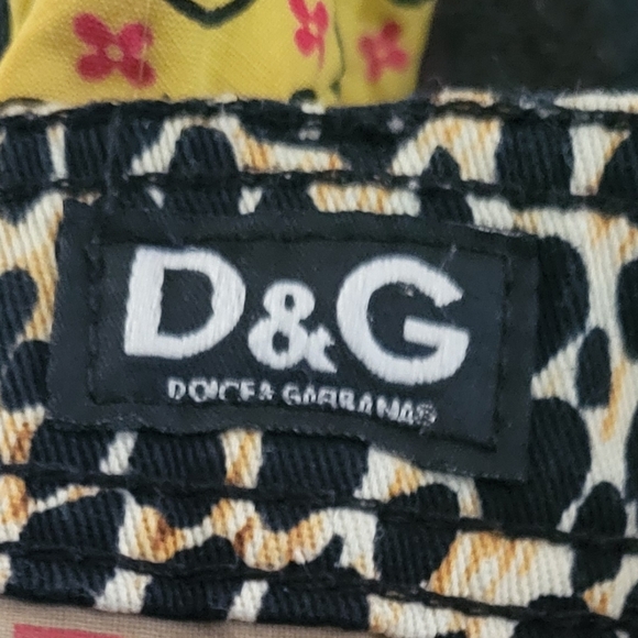 Dolce & Gabbana Leopard Animal Print Skinny Jeans Pants Low Rise Designer Goth - Picture 9 of 13